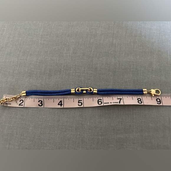 KATE SPADE Blue/Gold Cord bracelet. NWOT. Adjustable length.. So beaut… - Picture 3 of 3